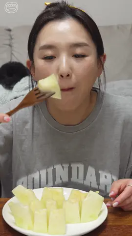 메론이야 설탕이야???😯 #메론먹방#melon#fruit#dessert#디저트#과일먹방#koreanfood#asmr#mukbang#tiktokfood