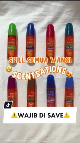 Info penting untuk semua pecinta Scentsations! Komen yuk varian favorit kamu! 🤩✨ #scentechf #parfumviral #surpriseedition #BeActiveBeEnergy #MakarizoHairEnergy #Scentsations