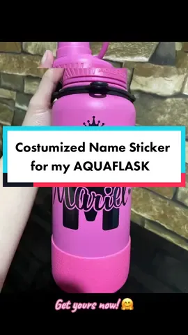 This is your sign na lagyan ng name ang tumbler mo! Click the yellow basket🤗 #aquaflashinspiredtumbler #costumizedsticker 