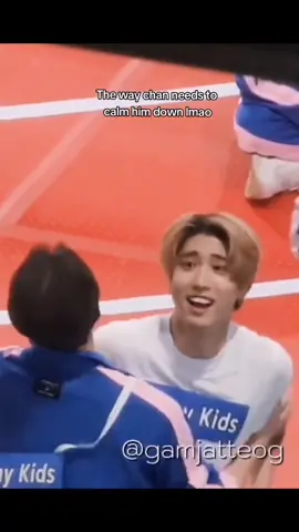 Can hear his loud voice somehow 🤣 #hanjisung #bangchan #chansungskz #straykids #skz #fyp #kpopfyp 