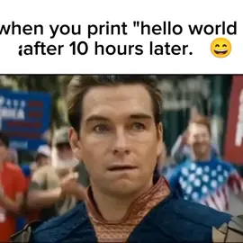 when beginners print hello world 😄 #learneveryday #programmer #computerscience #fypシ #coding 