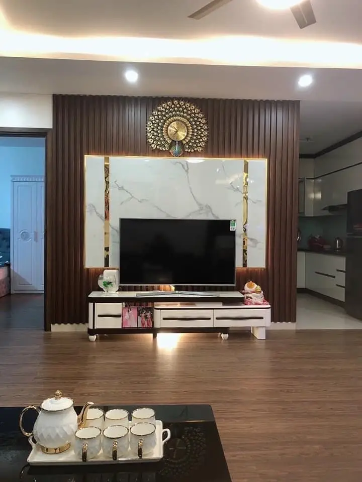 #TryItWithTikTok #nộithấtnhàđẹp   ❤️mẫu bức vách ti vi siêu đẹp làm từ nhựa nano kết hợp tấm vân đá ❤️