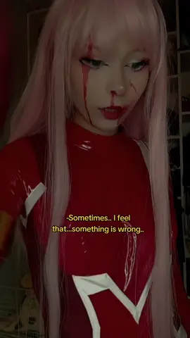 I change lyrics a little bit.. #darlinginthefranxx #zerotwocosplay#zerotwo  #02cosplay #02 #ichigo #amanda #adventure #fypシ゚viral #dc #lyrics 