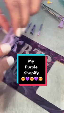 Purple is my fave color 💜💜 #shopify #shopifysmallbusiness #totalorders #makeover #SmallBusiness #thankyou #kbtg #katiebytheglass #katiekares #katiekares💜 #trending #shopsmall 