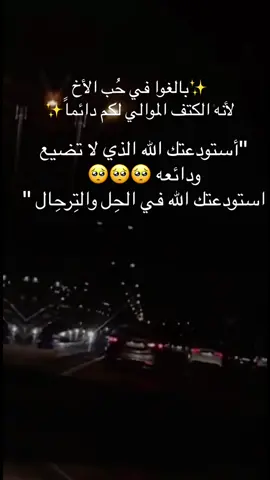 الله يحفظك ياعيوني في حلك وترحالك.. ونستودعك الله الذي لا تضيع ودائعه 🥺#درب_السلامة_لوين_نويت_تروح #استودعتكم_الله_الذي_لاتضيع_ودائعه_ #ربي_يحفظك #يارب_يسر_كل_عسير ##fyp #capcut #viral #explore #fyp 