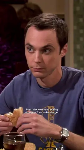 Time for a Tuesday Hamburger on a Sunday. 🍔 #NationalHamburgerDay #TheBigBangTheory