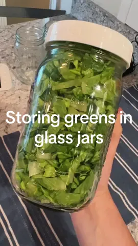 I’ve always wondered if storing greens in jars really did extend the freshness… Take a look! 🥬  ##foodpreservation##sahmlife##MomsofTikTok##fyp##momoftoddlers##healthyliving##salad##foodstorage##masonjar##homesteading##homemakingmama##homemaker##sahm##savemoney