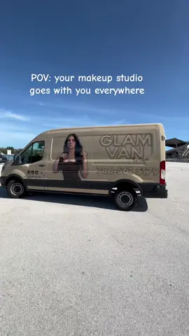 Makeup anywhere! #glamvan #makeup #myofficeview 