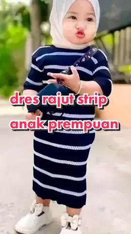 Bikin gemes dres rajut strip anak prempuan 🥰#pakaiananak #racunbelanja #racunbelanjatiktok #racuntiktok #fashionanakcewek #outfitanakperempuan #cekkeranjangkuning 
