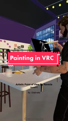Painting in VRChat. Avatar from 