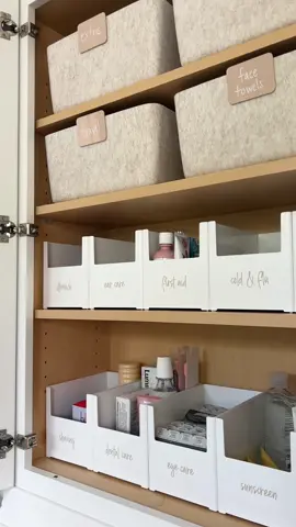 Organization dream 🤍 #organizedlife #organizedhome #bathroomorganization #thecontainerstore #organizewithme 