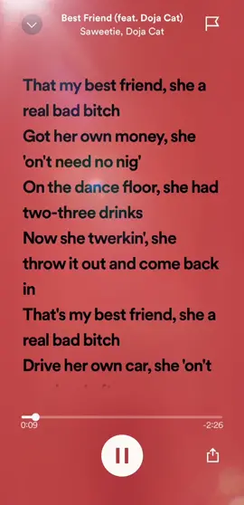Replying to @𝔹𝕓𝕪𝔾𝕒𝕝_𝕋🍇( ˘ ³˘)♥︎  Part 11 | Best Friend - Saweetie, Doja Cat  #fyp #spotifysoundz101 #music #dojacat #bestfriend #spotify #audio #saweetie 