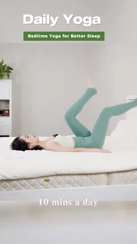 Bedtime yoga for better sleep🧘‍♀️ #yoga #dailyyoga #homeworkout #dailyyogapractice #dailyyogaapp #Fitness #workout #yogi