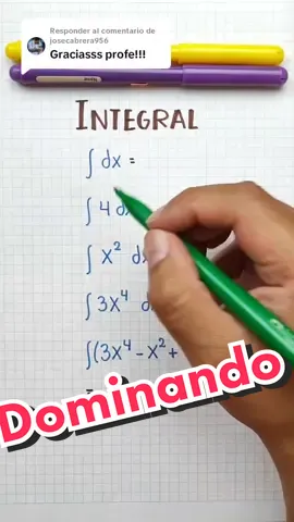 Respuesta a @josecabrera956 Dominando las integrales 🤠✌️ #fyp #algebra #calculodiferencial #calculointegral #ingedarwin 