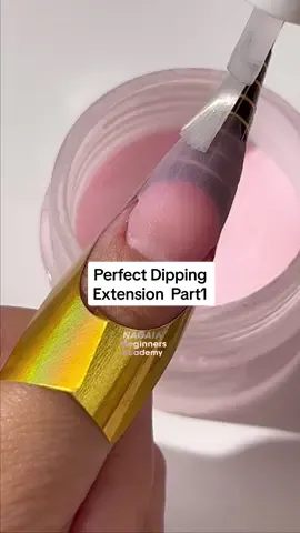 How to build perfect dipping extension part1 #dipnailtutorials #dipnailsathome #nailhacks #diynails #naildosanddonts #howtodipnails #naildipping #nagaiadipkit #nagaiadippingpowder #dippowdermanicure #dippowdertricks #fyp #thenagaia #dippowder #nailextensions #acrylicnails #acrylicextensions 