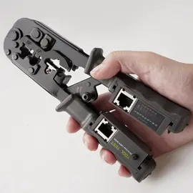 Introduce the #Yankok HT-5684CR Cable Tester Crimper. Crimp, strip, cut and test #RJ45 8P RJ12 6P and RJ11 4P #network connectors and cables. Fast, reliable modular-crimp connector installation for #voice and #data applications, the crimping is easier thanks to the ratcheting #mechanism with an antilock release lever. With built-in RJ45 #cable tester powered by #LR44 battery, you don't have to bring the bulky #CAT6 tester with and test can be done in seconds. To #Website: bit.ly/ht5684cr To #Amazon: amzn.to/3WBJIPK To #Whatsapp: +86 18027155200