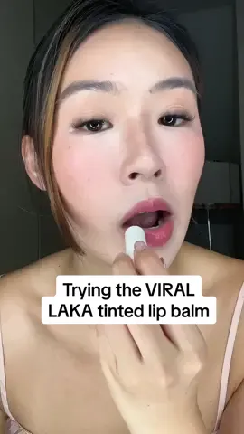 Trying the VIRAL LAKA tinted lip balm