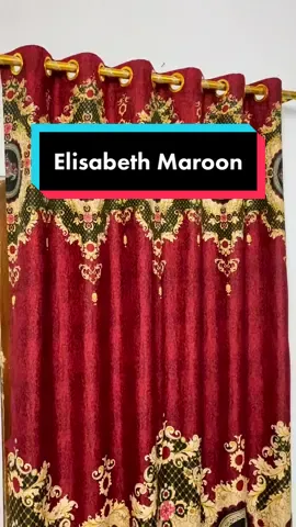 Gorden Sultan Elisabeth Maroon bund, elegan mewah banget, harga 40 ribuan aja #gordenminimalis #gordenpintu #gordenjendela #gordenmurah #gordenaesthetic #fyp #fypシ #tiktokshopindonesia #tiktokshop #silvagorden 