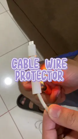 Cable wire protector para sa cable charger mong malapit nang bumigay. #cablewireprotector #cablecharger #heatshrinktube #worthtobuy #TikTokBudolFinds 