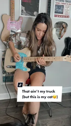 #rhettakins #thataintmytruck #90scountry #cat #countryguitar #guitartok #tiktok #fypage #fypシ #guitarist #guitarsolo #telecaster #femaleguitarist #fyp #foryou 