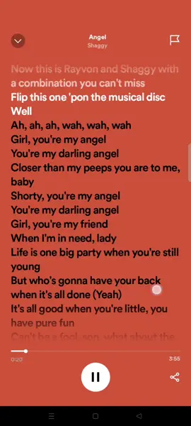 ANGEL by Shaggy | Life is one big party when you're still young | #fyp #rapper #shaggy #spotify  #lyrics