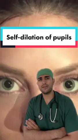 Can you dilate your pupils?!  Just think about bungee jumping! #medicine #medical #medtok #doctor #medicine #pupil 