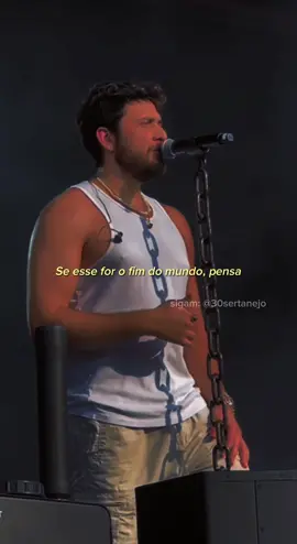 Se hoje fosse o fim do mundo, quem seria o último beijo, o último olhar? 🥹❤️‍🔥🎶 Marca o @ e adianta esse momento #fimdomundo #gustavomioto #30sertanejo 
