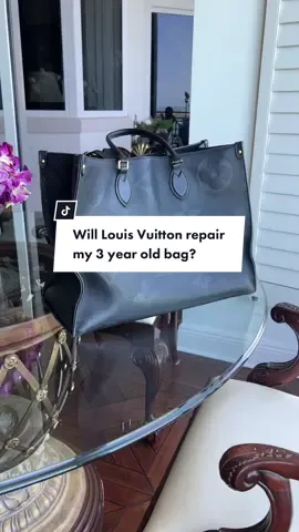 Will Louis Vuitton repair my three year old bag? Louis Vuitton Repair Experience for my On the Go GM Giant Empreinte Tote #louisvuitton #fyp #shopping #lvbag #designer #repair #handbags #fashion #bags #shopwithme #storytime #customerservice #lvonthegogm 