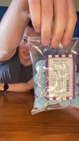 Mega Sour Raspberry Drops #sour #reaction #repost 