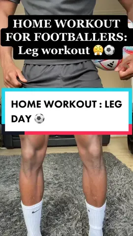 A home workout you can do with mininmal jumping but still strengthening your legs ‼️#football #Soccer #footballtiktok #soccertiktok #foryoupage #fyp #xyz #jmsaucy #viral #workout #homeworkout #athlete #legworkout 