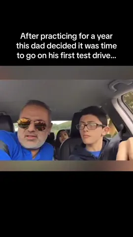 Big mistake😳🤣  #fyp #foryoupge #driving #testdrive #crash #drivinglesson #dadandson #scary #ruined 