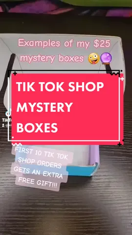 Check out my crystal suprise boxes! FIRST 10 TIK TOK SHOP ORDERS GETS AN EXTRA FREE GIFT! I have $25, $50, $100. $200, and $500 options! each box is intuitively and individually packaged so no two boxes are the same! Tik Tok shop has some coupons and free shipping so dont miss out! try them now! #mysterybox #womanownedbusiness #clairvoyant #crystals #witchtok #fyp #crystalsoftiktok #handmadejewelry #tarot #crystalshop #spirituality #oracle #smallbuisness #blackownedbusiness #crystalsale 