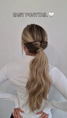 UPGRADE YOUR BASIC PONYTAIL 🤍✌️✨️ #coiffure #hairstyle #coiffuretendance2023 #coiffurecheveuxlong #summerhair #ponytailtutorial #ponytailhairstyle #ponytail #ponytailhack 