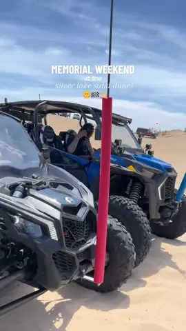 favorite weekend of the year 🤙🏼🏁🌞 #slsd #silvelake #sanddunes #michigan #upnorth #puremichigan #truck #rzr #memorialweekend #dunes #2023 