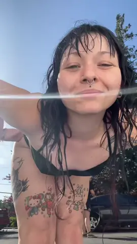 washed my car today and took some pics :) #gothgirl #fyp #girlswithtattoos #cargirl #thighs #tattoos #bigthighs #foryoupage #tattooedgirl #alt 