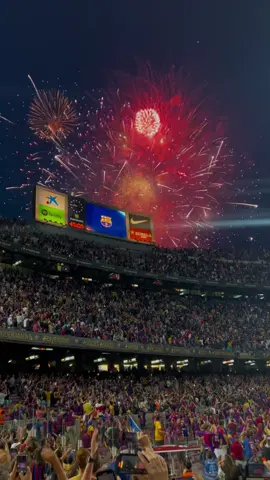 goodbye old camp nou ❤️💙 #lastmatch #campnou #goodbyecampnou #barça #firework #visçabarça 
