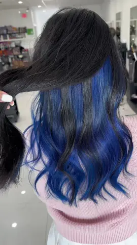 💙 #bluehair #peekabooblue #underdye #peekaboo #undercolor #bluehair💙 #bluehairdontcare #bluehaircolor #haircolorideas #haircut #haircolorist #haircolour #blackandblue #summerhair #summerhaircolor #hairideas #hairpainting #oceanblue #hairtransformations #hairtrends #hairstyle #philadelphia #philadelphiahairstylist #northeastphilly #philyhairstylist #topcut #olaplex #asianhair #hairtechniques 