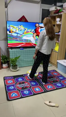 Dual player Dance Mat TV Game Dancing pads for computer TV  with 2    Game Controllers AV output Advanced Dancing Mat#Dance 