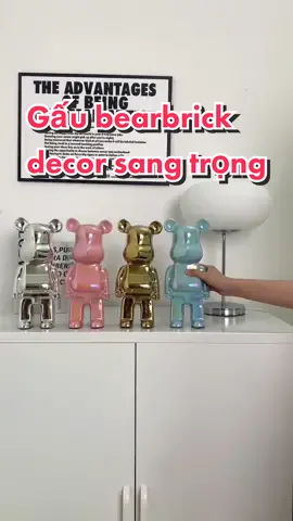 Gấu bearbrick 28cm trang trí nhà, decor sang trọng #gaubearbrick #bearbrick #mohinhgaubearbrick #decor 