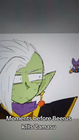 Okay but why is Zamasu such a bad liar SOMEtimes??? He was able to fool Gowasu as well as Goku and Supreme Kai when it came to using his words, but as soon as that mf gets caught he chokes up???? C'mon bro 😭😭😭 #db #dbz #dbs #dragonball #dragonballz #dragonballsuper #zamasu #beerus #lordbeerus 