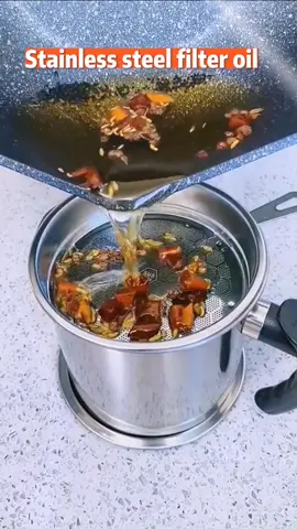 Oil Pot Gelas Tempat Saringan Minyak Goreng 1,3 Liter Stainlee Steel