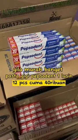 pasta gigi pepsodent terlaris di TikTokShop ✅ 1 lusin cuma 40ribuan #pastagigi #pepsoden #pepsodent #pepsodentbrilian 