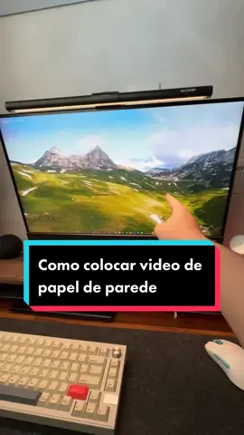 Como colocar video como papel de parede do computador #gamer #setupgamer #pcgamer #Tech 