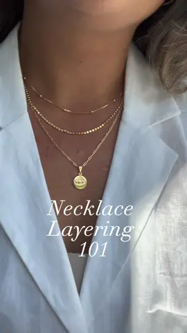 necklace layering 101 #necklace #layeringideas #goldjewelry #foryou #ideas 
