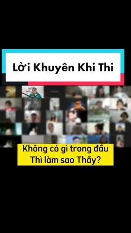 Trước khi thi mà không có gì trong đầu thì làm sao? #thayleo #kanthor 