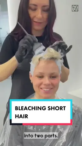 Bleachin short hair. #pixie #tutorial #sck #sanjacaricakarasman #bleaching #hairbleach #howto