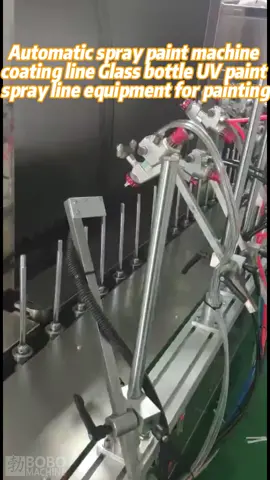 Automatic spray paint machine coating line Glass bottle UV paint spray line equipment for painting