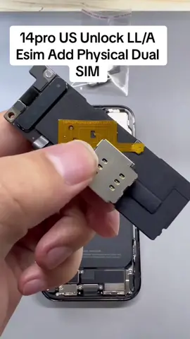 14pro unlock LL/A Esim add physical dual sim#iphonerepair #phonerepair #motherboard #ipadrepair #ipad #iphone #iphone14promax 