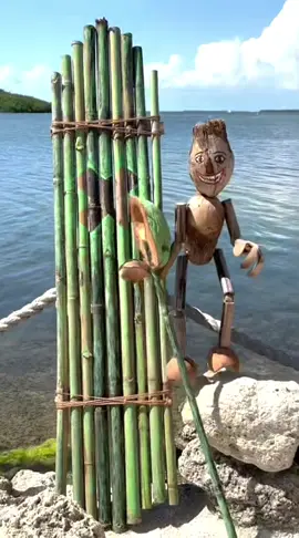 I built myself a bamboo board 🪚🧵😆#sup #paddleboard #bamboosticks #bamboocord #built #painted #sunnybeach #breeze #watersport #hydrated #paddle #atease #bayside #floridakeys #findme #outhere #koconutman #marionet #puppets #othersideboardsports 