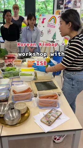 We hope you all had a good dinner today at our Making Kimbap workshop 😉 #ISB #ISBtok #Internationalschool #fyp #voorjou #workshop #community #netherlands #korean #kimbap #culture #mamabowls 